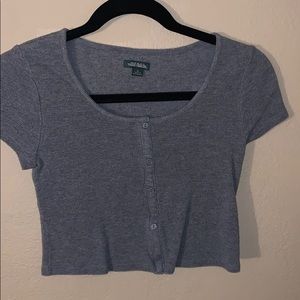 Target grey crop top
